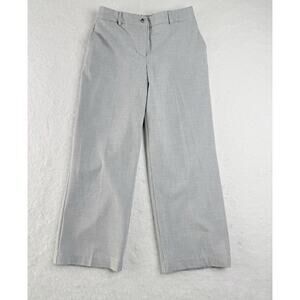 Rachel Zoe Gray Pinstripe Stretch Straight Dress Pants Women’s Size 8 |Pre-Owned